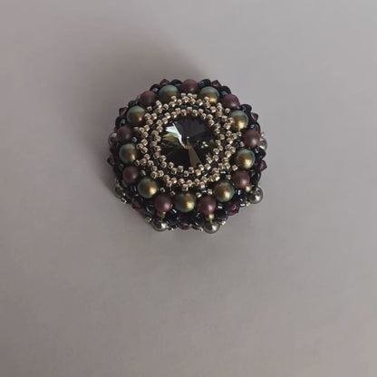 PDF Master class on beading Brooch «Charlotte»