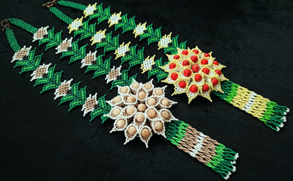 10 Video Master Classes on Beading Necklaces «HUICHOL FLOWERS 3»