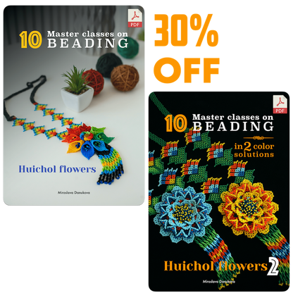 2 eBooks «HUICHOL FLOWERS»