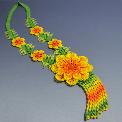 3 PDF Tutorials + Patterns Necklace «FIELD FLOWER»