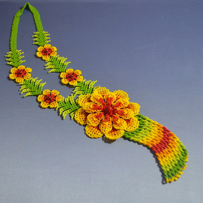 3 PDF Tutorials + Patterns Necklace «FIELD FLOWER»