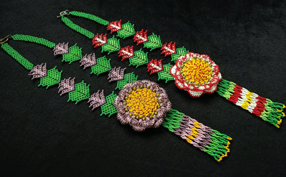 10 Video Master Classes on Beading Necklaces «HUICHOL FLOWERS 3»