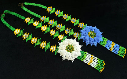 10 Video Master Classes on Beading Necklaces «HUICHOL FLOWERS 3»